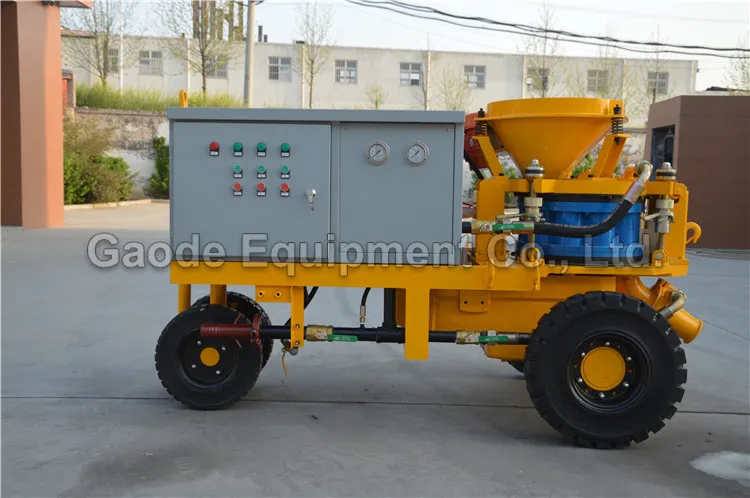 Gaodetec GSZ3000E 5m3/h electric wet mix concrete spraying machine for tunnel building